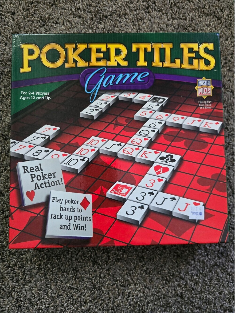 Poker Tiles Game Board Game for 2-4 Players Ages 12 and Up